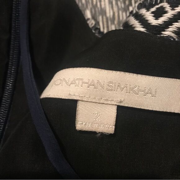 $735 JONATHAN SIMKHAI Blue Halter Midi Dress SZ 2 - Picture 10 of 13